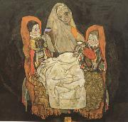 Egon Schiele Mother with Two Chilren III (mk12) Spain oil painting artist